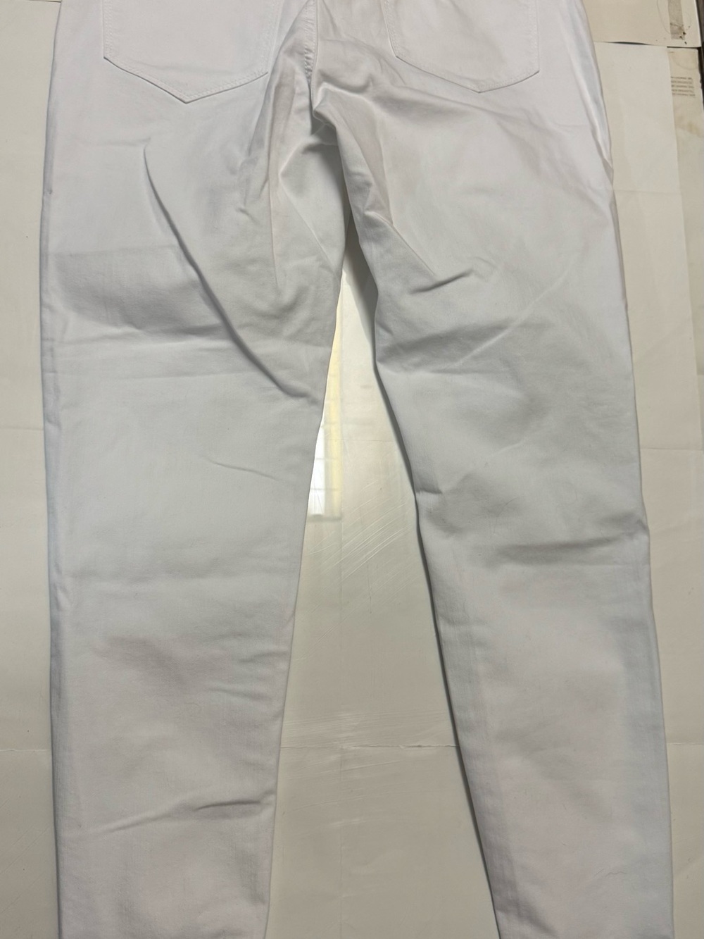 LuLaRoe Jeans Size 28 White Distressed Magic Waistband Skinny Denim Stretch
